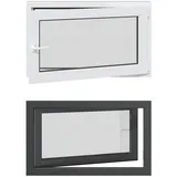 vidaXL Kellerfenster RISOR 100 x 50 cm grau
