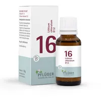 PFLÜGER Schüßler Salze Nr. 16 Lithium chloratum D12 - 15g Globuli - Das Ergänzungsmittel der Nerven und Gelenke - laktosefrei