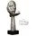 Gilde Dekoobjekt Gilde Skulptur Desire - Elegante Frau mit Schmetterling, Silberfarben