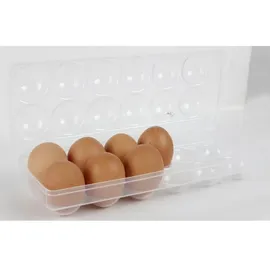 Excellent Houseware Vorratsdose Eier transparent 27 x 9 x 7 cm