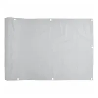 vidaXL Balkon-Sichtschutz Grau 1000x90 cm PVC