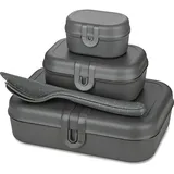Koziol Pascal Ready Lunchbox-Set grau 4-teilig
