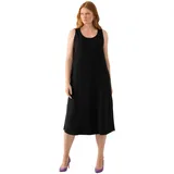 Ulla Popken Midikleid Schwarz 42/44