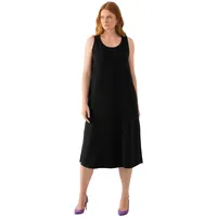 Ulla Popken Midikleid Schwarz 42/44