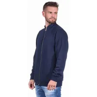 Normann Relaxanzug Unisex Jacke für Hausanzug, Sportanzug oder Jogginanzug Oberteil blau L