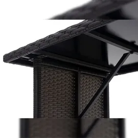 Mendler HWC-G16 Gartentisch 112 x 60 x 68,5 cm schwarz