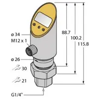Turck Drucksensor PS001A5012UPN8XH1141