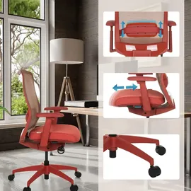 HJH Office Colore Stoff Rot