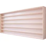 V150.6 Sammlervitrine Holz / 6 Fächer 150 cm x 58 cm x 8,5 cm