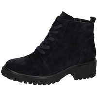 WALDLÄUFER Schnürboots »H-LUISE«, Stiefelette, Blockabsatz, in bequemer Schuhweite G (= weit), Gr. 6 (39), nachtblau, , 59026130-6