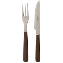 Villeroy & Boch Steakbesteck Texas Pizza-/Steakbesteck 2-teilig silberfarben