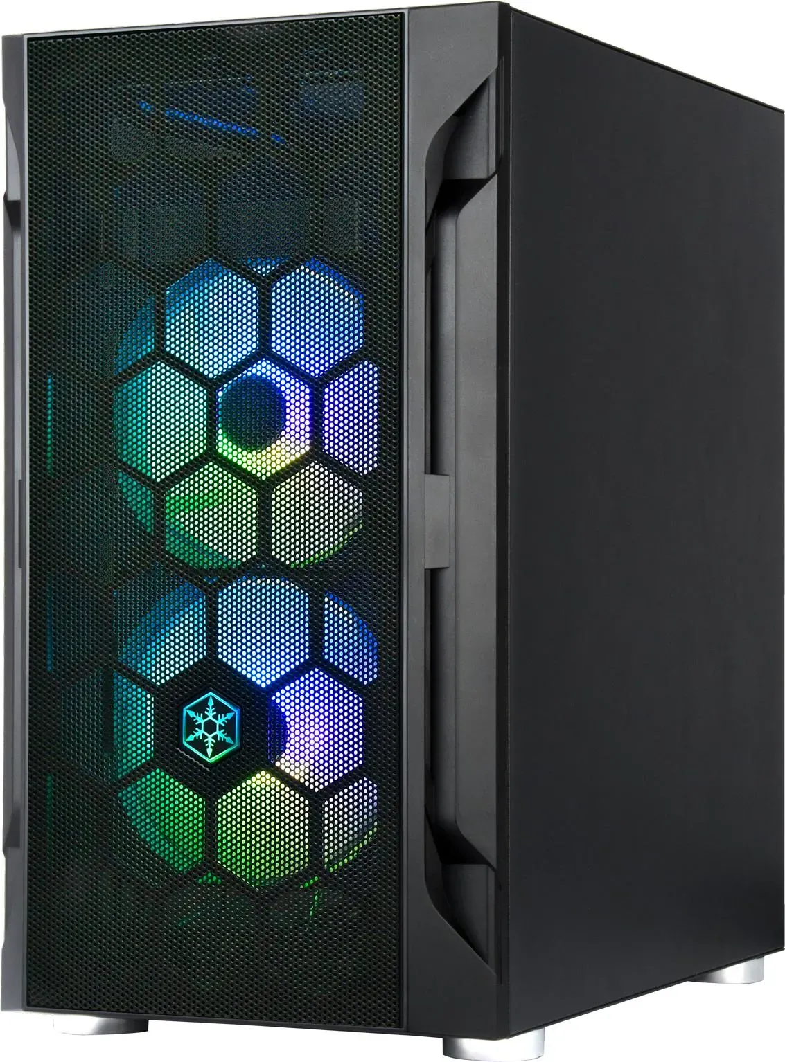 Silverstone Fara H1M Pro Micro-ATX Gehäuse - Tempered Glass, ARGB (mATX, Mini-ITX, Mini-DTX), PC Gehäuse, Schwarz