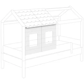 Paidi Fensterpaneel Tiny House 2er Set Dekor Weiß