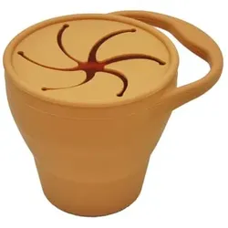 the cotton cloud Snackbecher aus Silikon Honey, 260ml-350ml