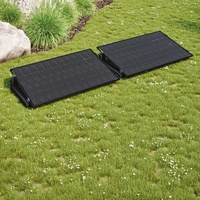 890Wp PV-Paket mit 10° Aufständerung für Flächenaufbau im Garten/auf Flachdach (schwarz, bifazial)