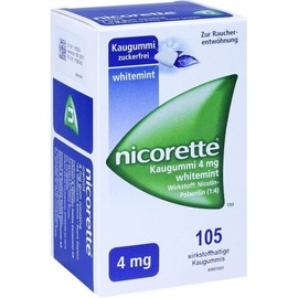 NICORETTE Whitemint 4 mg Kaugummi 105 St.
