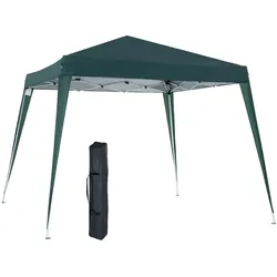 Outsunny - Faltpavillon - 2,4x2,4m - UV-Schutz - Stahl - grün