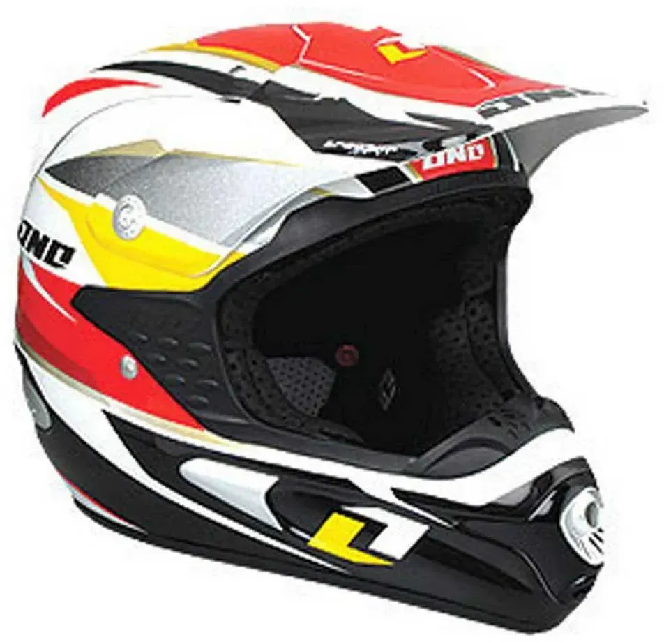 One Industries Trooper Offroad-helm - Red / Yellow - XS