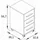 Schildmeyer Arezzo Rollcontainer 32,6 x 39,1 x 59,7 cm schwarz