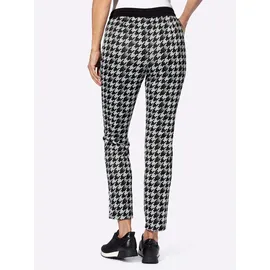 Sieh an! Schlupfhose in schwarz-ecru-bedruckt | Gr.: 25