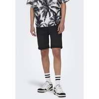 ONLY and SONS Ply Life Reg SHORTS schwarz