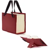 Barth & Bauer LexSKIN Einband in Gr. L (Sartorius) in Rubin-Rot mit ausklappbarer Buchstütze