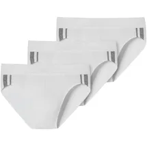 SCHIESSER Herren Slips im Pack - Rio Slip 95/5, Vorteilspack, Cotton Stretch, Seitenstreifen Weiß 4XL