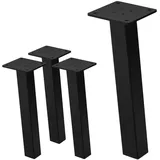 ML-Design Tischbeine 4er Set 30 cm Stahl Schwarz