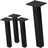 ML-Design Tischbeine 4er Set 30 cm Stahl Schwarz