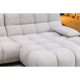 KAWOLA Ecksofa VIVIEN silber Cord