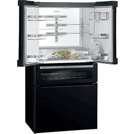 Siemens iQ700 KF96RSBEA French Door (572 l, 1830 mm hoch, Schwarz)