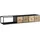 KADIMA DESIGN Lowboard 150x25 cm Schwarz/Massivholz/Metall