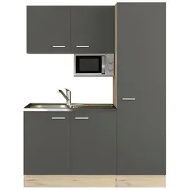 Flex-Well Küchenzeile Morena 150 cm grau
