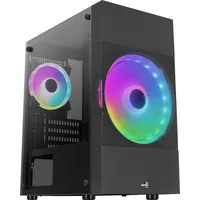 AeroCool Atomic Lite V1, Lüfter LED Fixed RGB, Glasfenster (ACCS-PV33023.11 / Atomic-Lite-G-BK-v1)