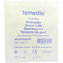 Mulltupfer Pflaume Steril 10 ST