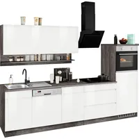 kochstation Küchenzeile KS-Virginia 300 cm weiß