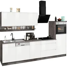 kochstation Küchenzeile KS-Virginia 300 cm weiß