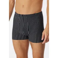 SCHIESSER 95/5 Essentials Boxershorts Schwarz / Gestreift M 2er Pack