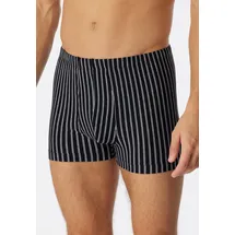 SCHIESSER 95/5 Essentials Boxershorts Schwarz / Gestreift M 2er Pack
