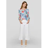 Rabe Klassische Bluse mit All-Over Print Blau 46