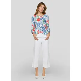 Rabe Klassische Bluse mit All-Over Print Blau 46