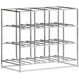 House Doctor Weinregal 41 x 20 x 35 cm Silber
