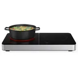 Klarstein Cookio Doppel-Induktionskochfeld 3500W Timer Glaskeramik Schwarz