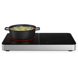 Klarstein Cookio Doppel-Induktionskochfeld 3500W Timer Glaskeramik Schwarz