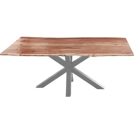 SAM Outillage Esstisch Baumkante 260 x 77 x 100 cm beige