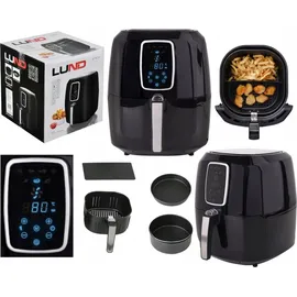 LUND Heißluftfritteuse Airfryer 8L schwarz