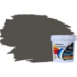 RyFo Colors Silikonharz Fassadenfarbe Lotuseffekt Trend Lavagrau 1l - bunte Fassadenfarbe, weitere Grau Farbtöne und Größen erhältlich, Deckkraft Klasse 1