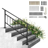 Vevor Handlauf Quadratisch 172,5x83,5 cm Schmiedeeisen