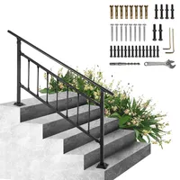 Vevor Handlauf Quadratisch 172,5x83,5 cm Schmiedeeisen