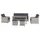 MWH Das Original Lodrino Loungeset 6-tlg. blau